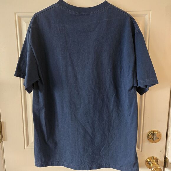 Disney Shirt Men's Size Large Mickey Mouse Donald Duck Goofy Tropical Sunset Tee - Picture 3 of 5